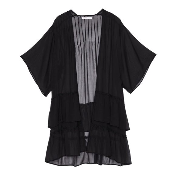 BCBGeneration RUFFLE KIMONO ROBE - Picture 6 of 11